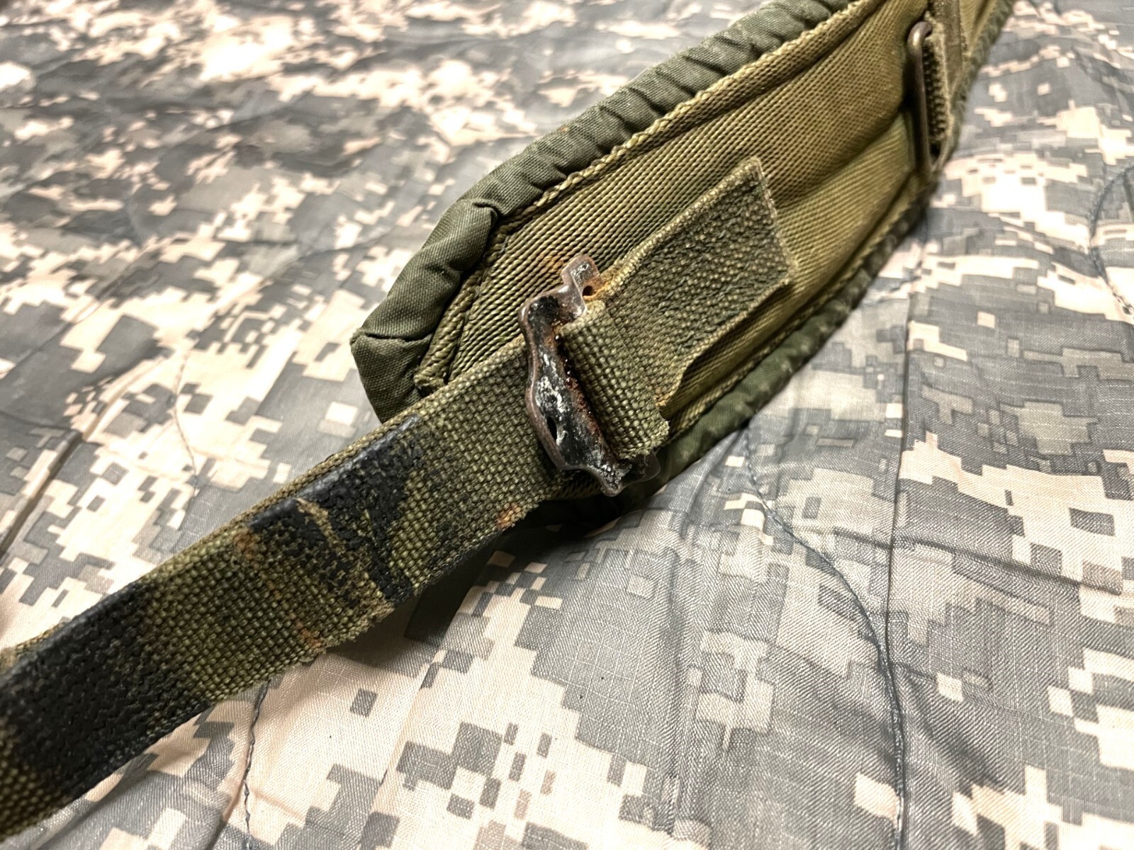 Original U.S Army OD Webbing System LBE Suspenders Pistol Belt LC-2 Military Med