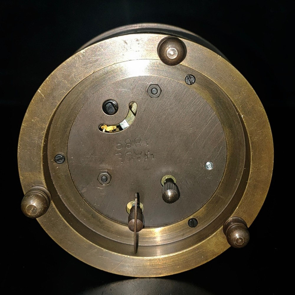 Chinese Rare brass birdcage Mechanical Table Clock