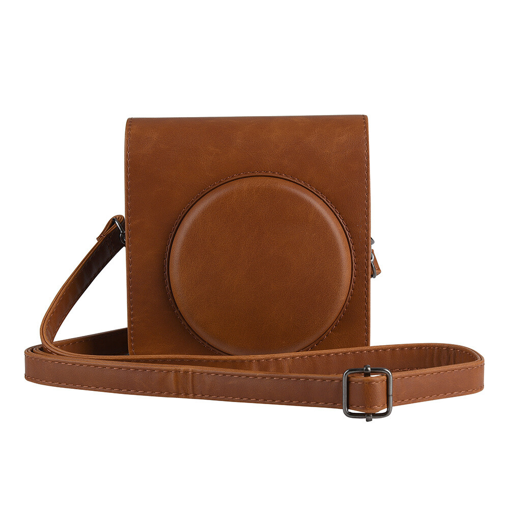 PU Leather Protective Case For mini8/9 Camera Storage Carry Bag Brown