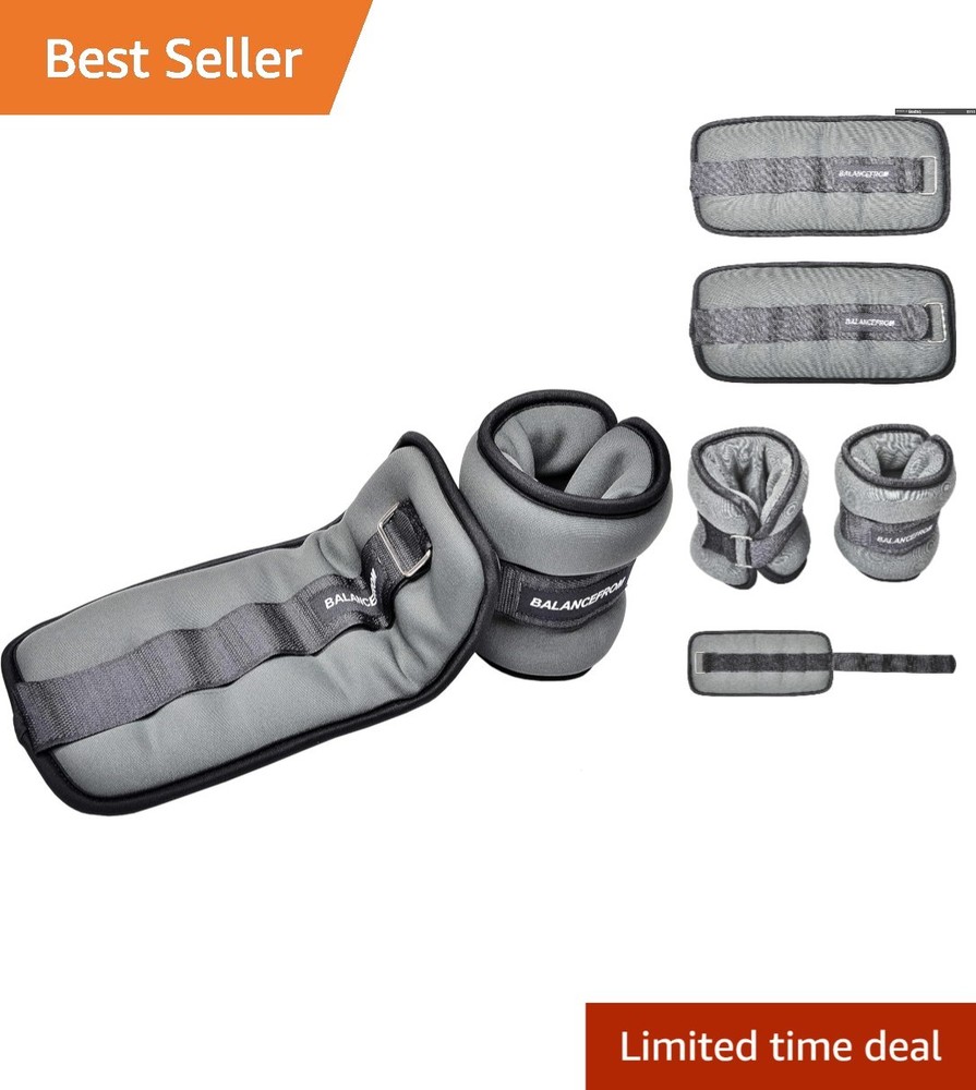 Durable 6LBS Ankle Weights for Aerobics & Core Training – Adjustable Convenience