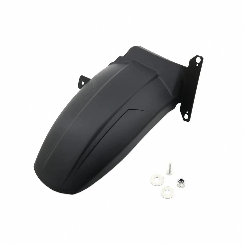 Rear Mudguard Extender — ABS Plastic, Black, Mounting Hardware Included