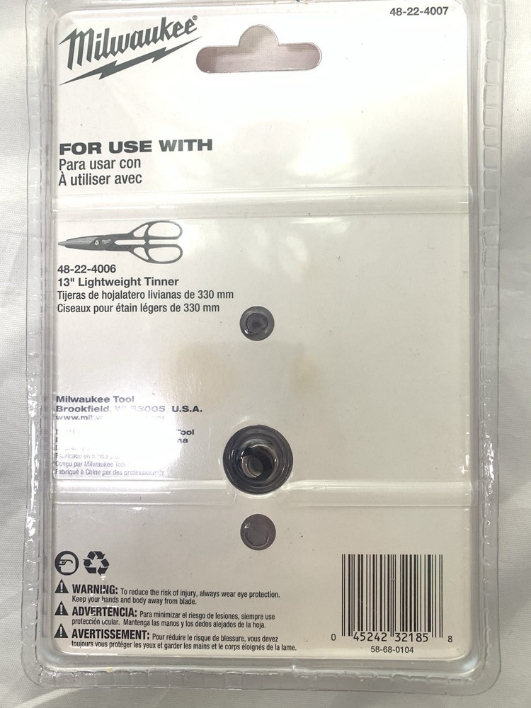 Milwaukee Lightweight Tinner Replaceable Blades 48-22-4007
