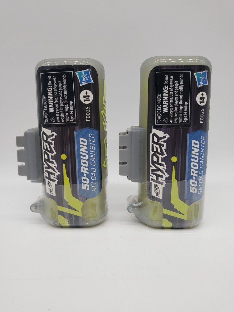 NERF Hyper 2 Packs 50-Round Reload Blaster Compatible *100 Rounds