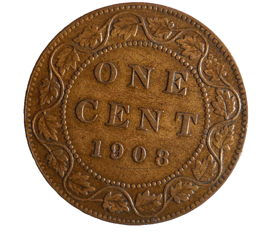 1908 CANADA CENT - Excellent Coin - FREE SHIP - Bin #728