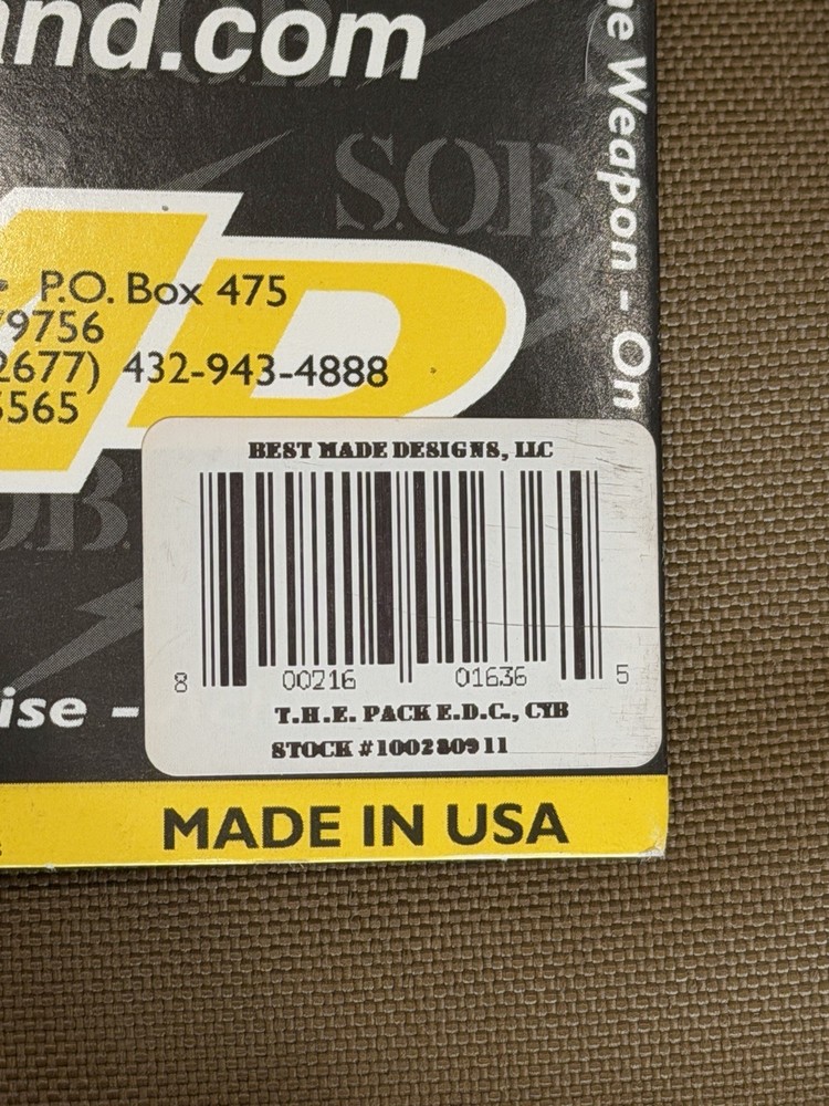 Spec Ops T.H.E. Pack E.D.C. Coyote Brown & Spec Ops Frame