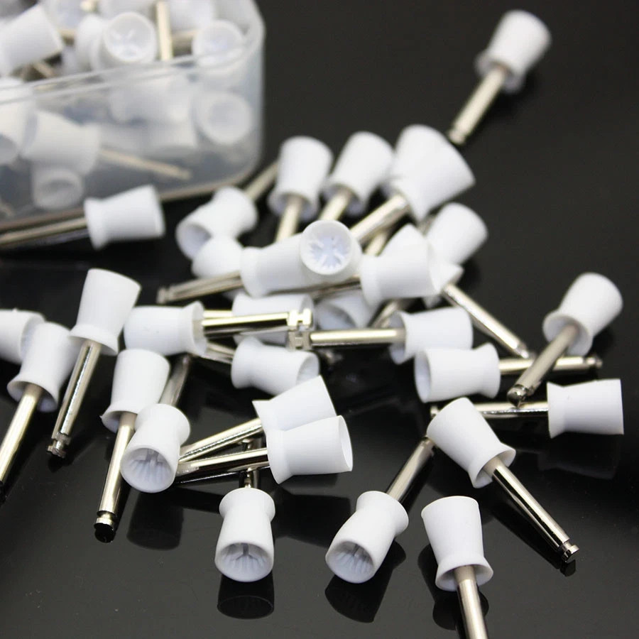 Dental Polishing Prophy Prophylaxis Brush Nylon RA Latch Type Bristle Flat/Taper