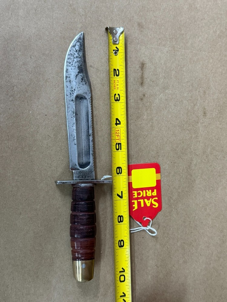 Camillus NY fixed blade survival knife w/ sheath