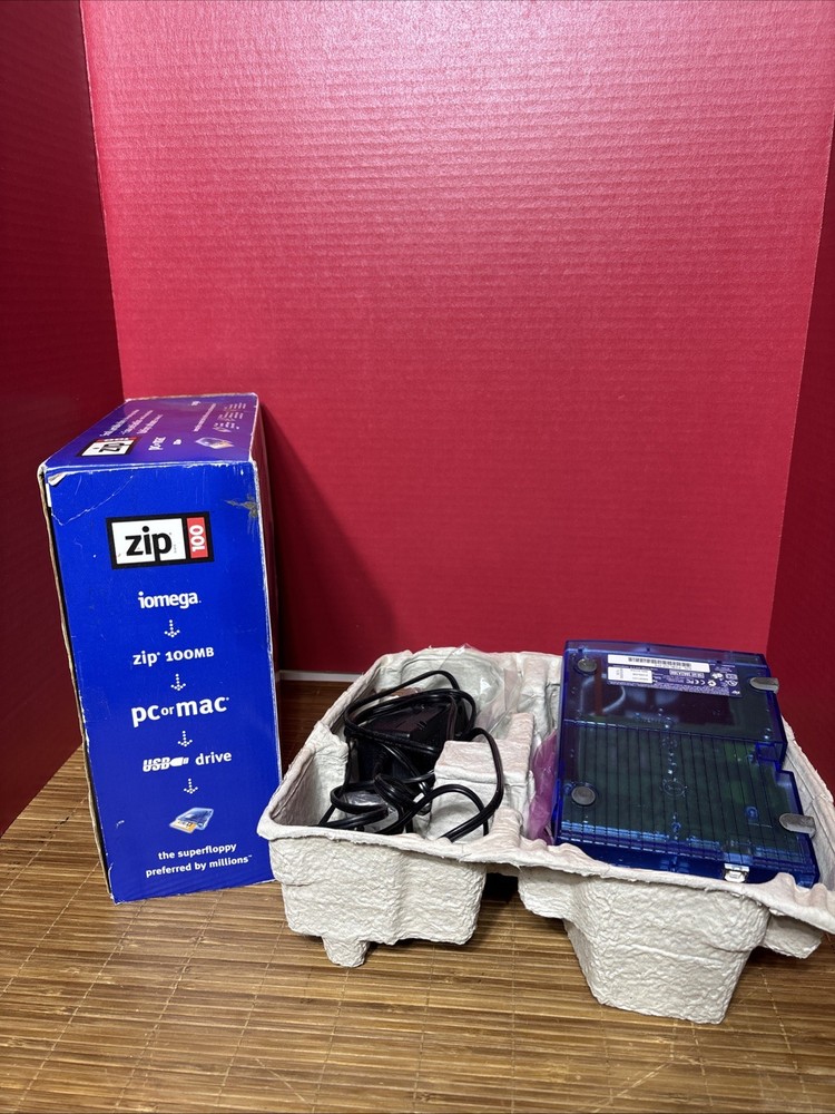 Iomega Zip 100 Parallel External Drive 100MB MAC PC