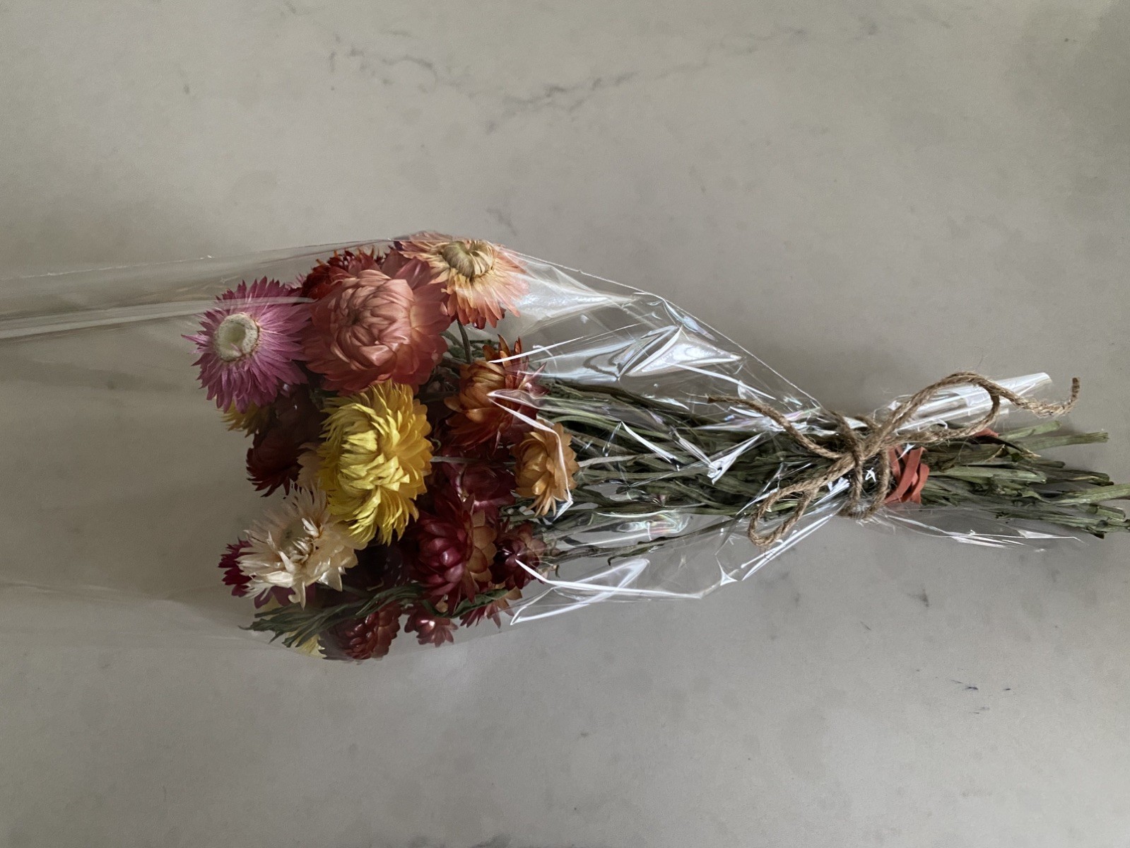 Beautiful STRAWFLOWERS Assorted Bunch BOUQUET Bundle DRIED Flowers USA Auc#3