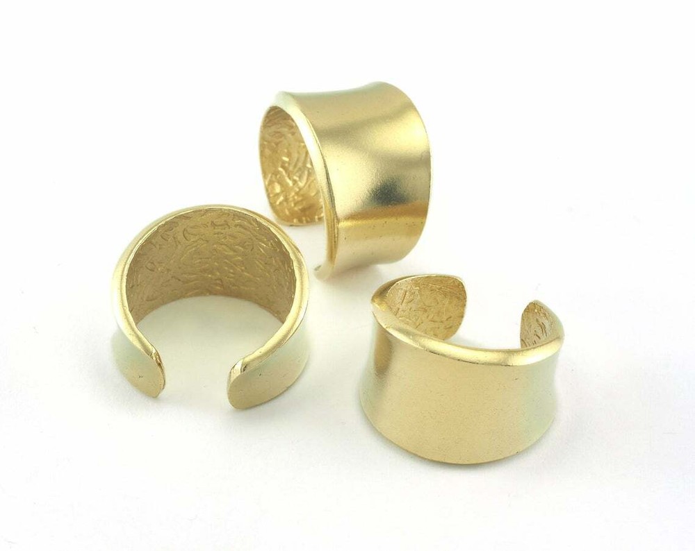 Adjustable Ring raw Brass (18.5mm 8.5US inner size - Adjustable ) Oz3638