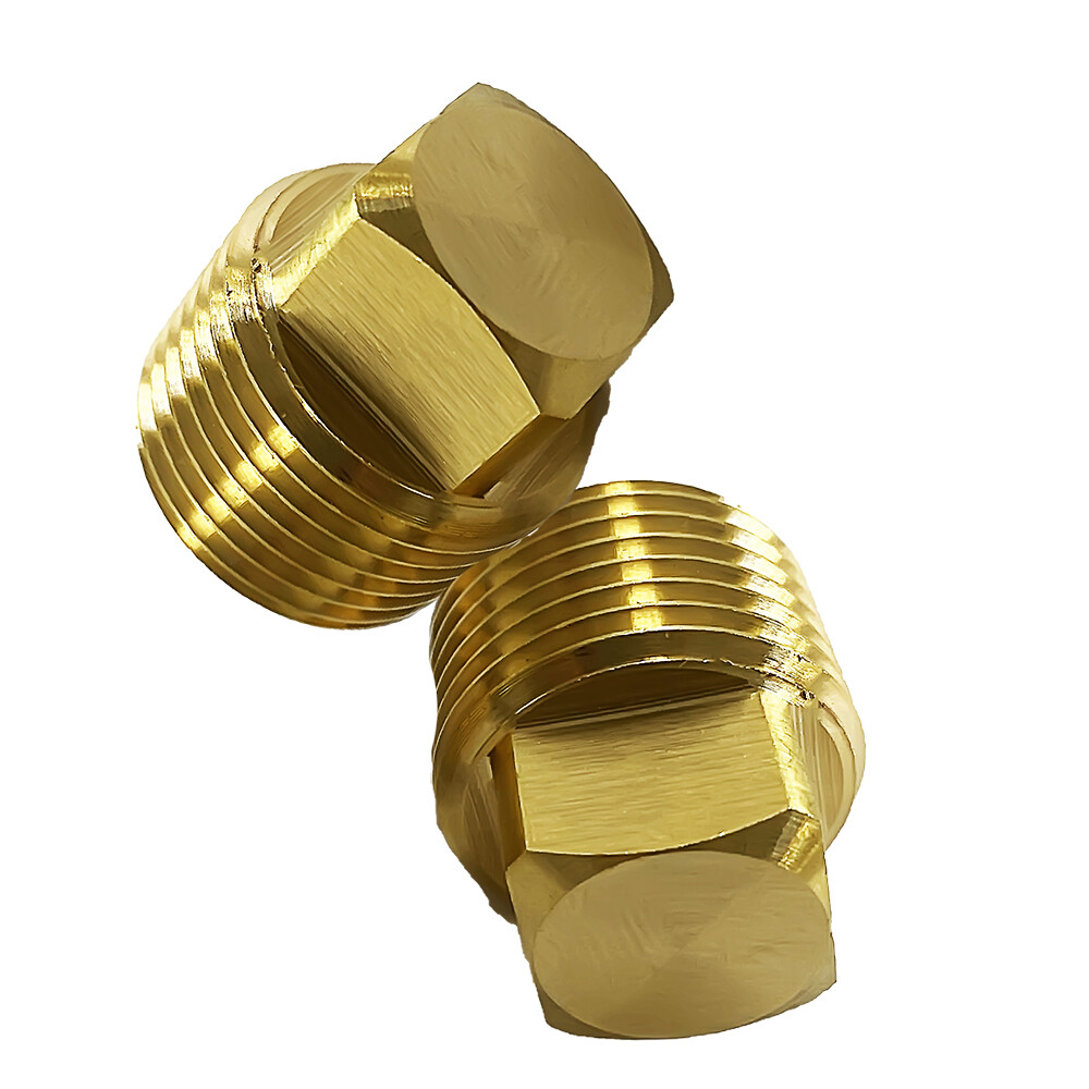 1/2" NPT Solid Brass Boat Hull Spare Garboard Drain Plug-2 PACK CCLINK