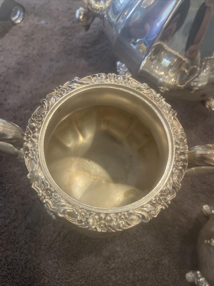 4 Piece Vintage International Sliver Co. COUNTESS Tea Set