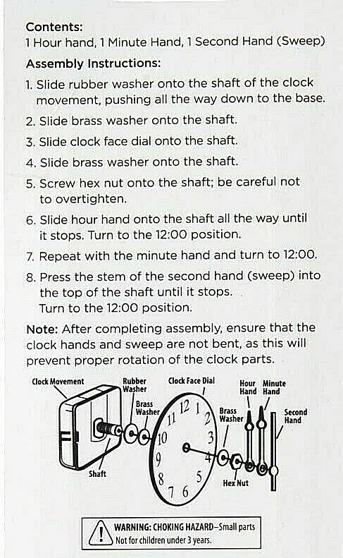 Clock Hands - Scroll Gold, 3-7/8", 3 pc. - 96395E Plaid Accessories