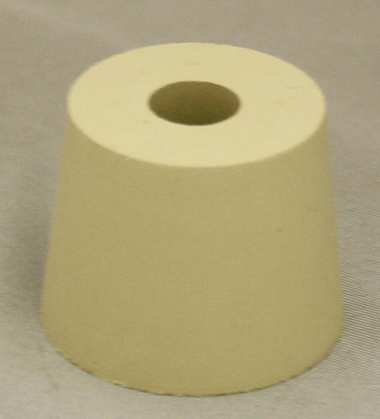 LD Carlson No. 6 Drilled Rubber Stopper