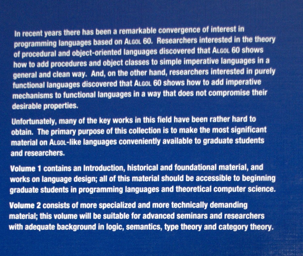 ALGOL Like Languages Vol 2