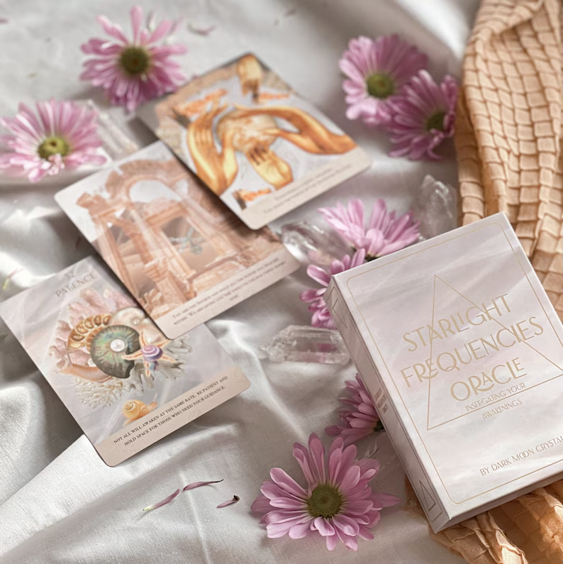 Starlight Frequencies Oracle Deck | 44 Oracle Card Deck with Guidebook