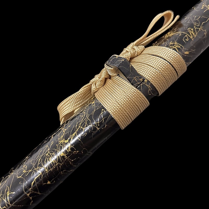 Black Samurai Katana Sword Set 3PCS Japanese Decorative Display Unsharpened