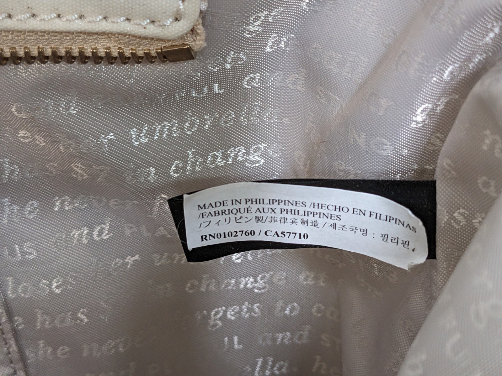 Kate Spade Disney X Minnie Mouse Coated-Canvas Zip-Top Tote Bag, White Used KSNY