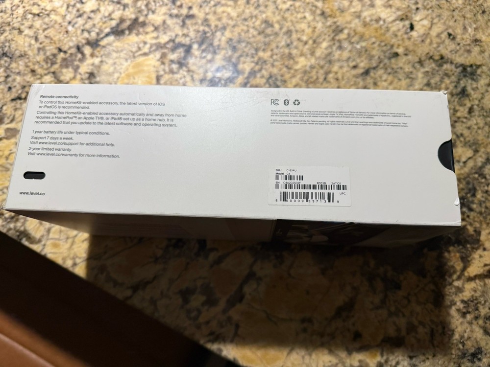 Level Lock - The Invisible Smart Lock - Black Matte