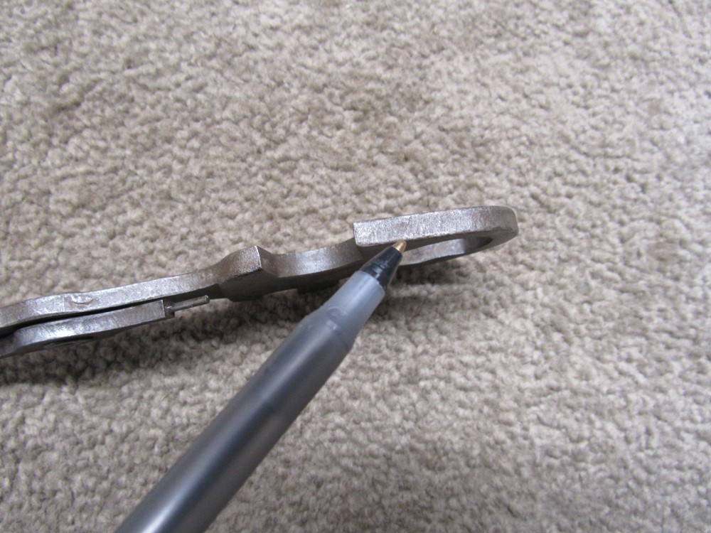 US WW2 Browning Combination Tool Wrench Part # C68334 Marked 30/50 Caliber