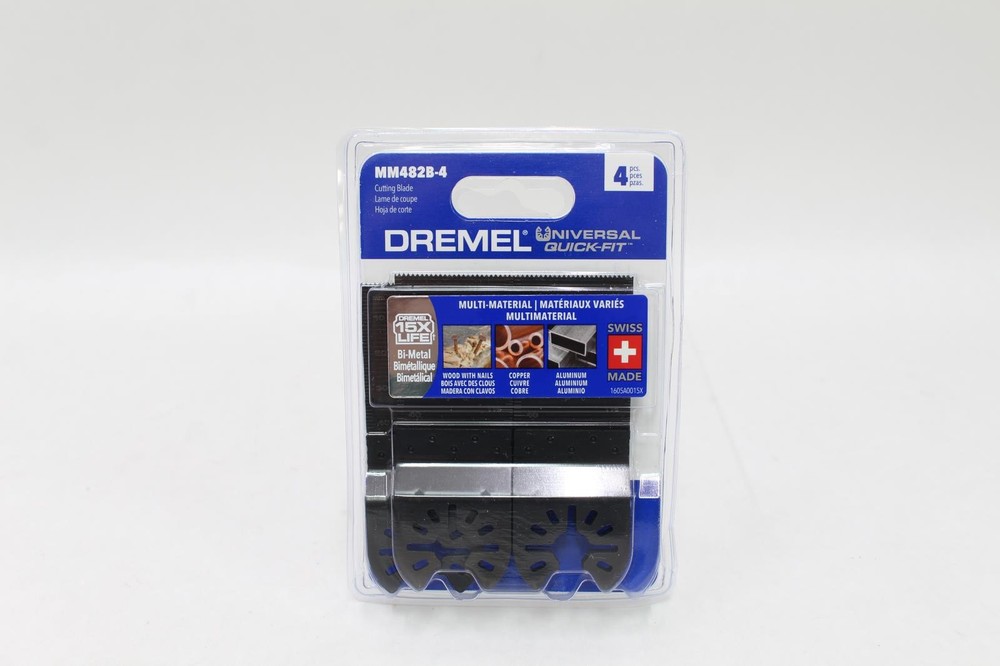 Dremel Universal Fit Bi-Metal Oscillating Tool Blades, Multi Material, 4 Pack