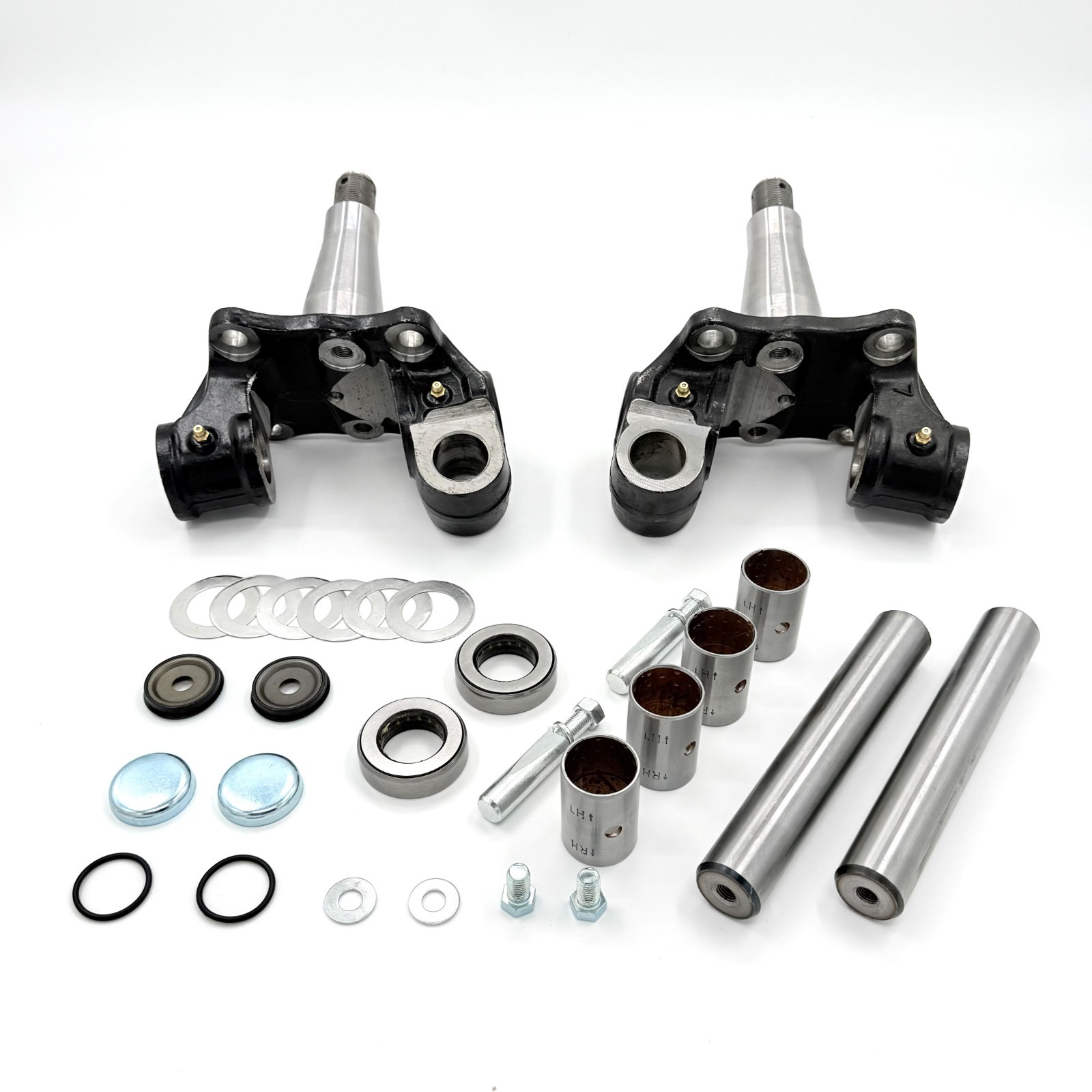 Knuckle Front Axle Left+Right + King Pin Kit For Isuzu NRR NQR NPR NPR-HD 99-25