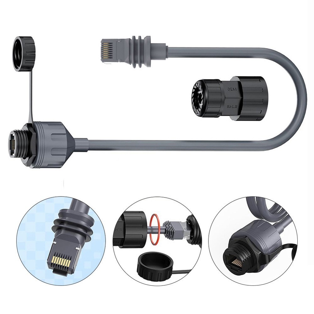 Innovative Outdoor Ethernet Solution Waterproof Plug for Starlink