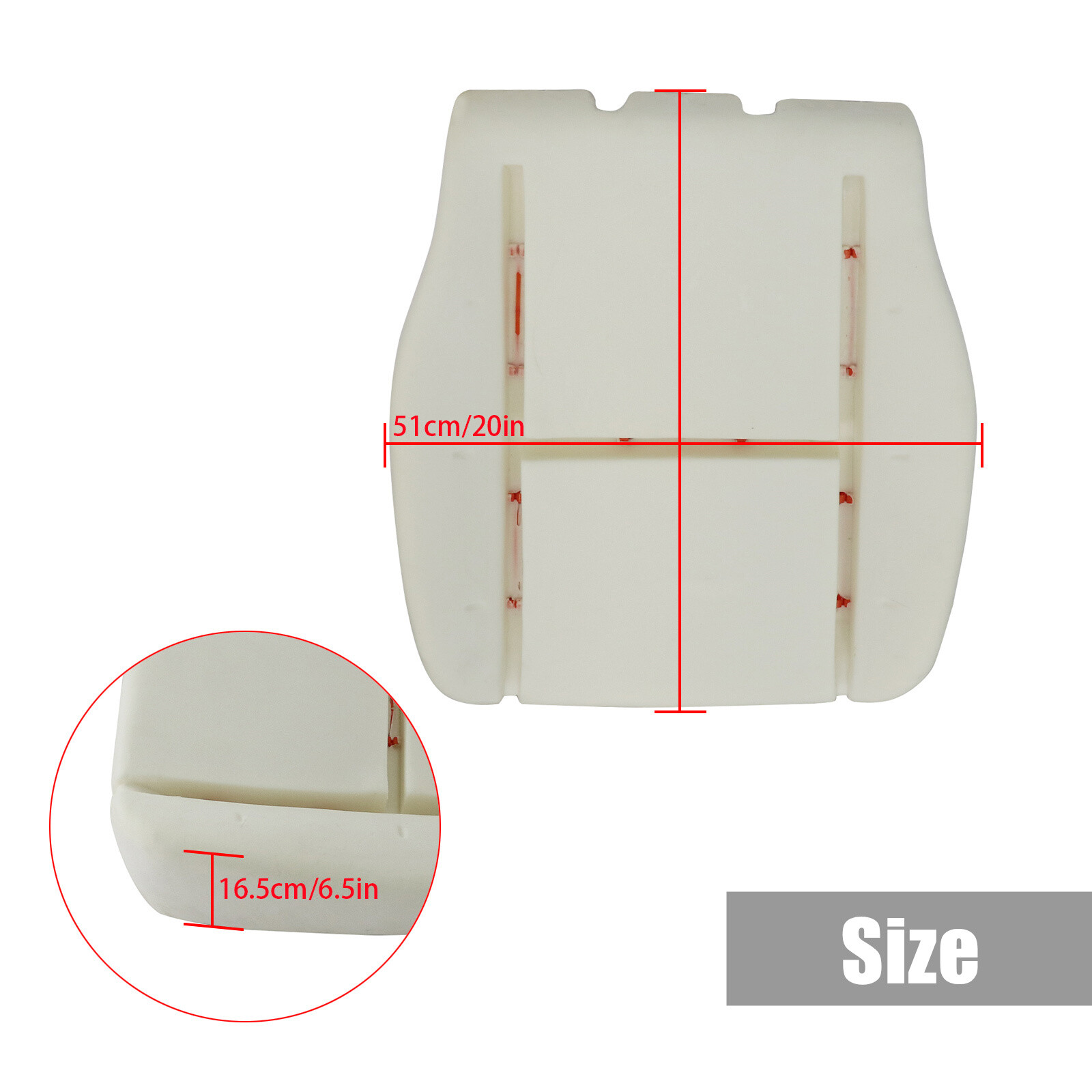 For 07-14 Chevy Silverado 1500 Driver Side Bottom Cloth Seat Cover+Foam Cushion