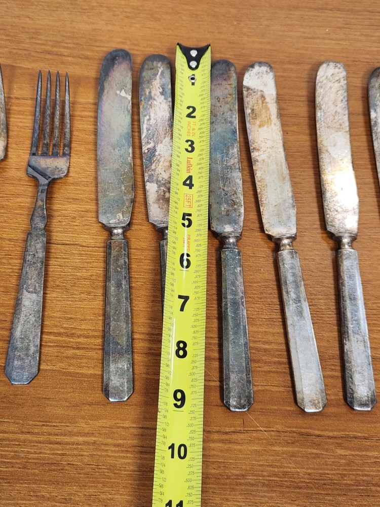 12pc Set Silverplate Flatware Set R Wallace 12