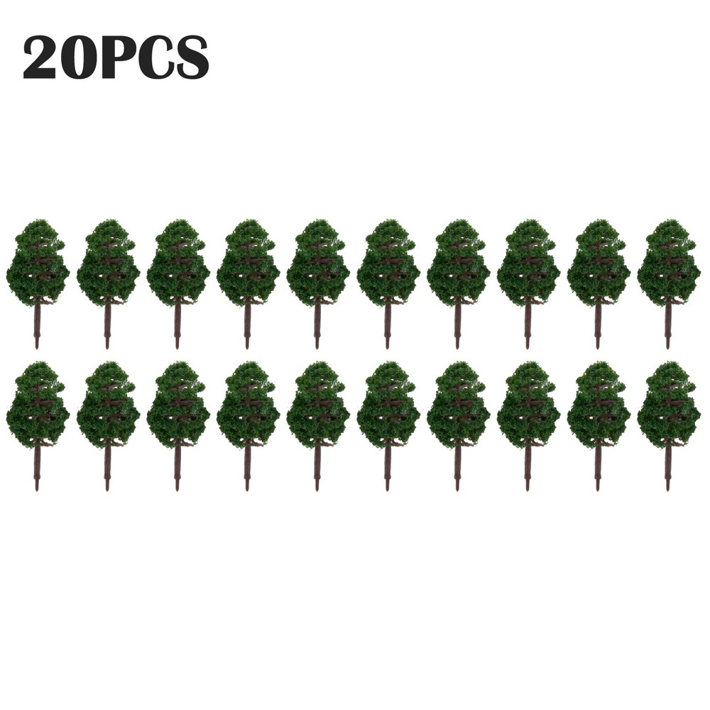20Pcs 8CM  for MINI Model Trees  Landscape Decor Train Layout Accessories DIY