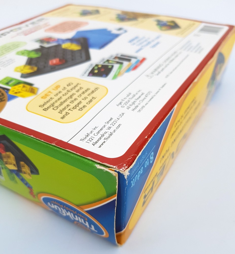 ThinkFun Tipover Tip Over Crate Logic Puzzle Game Strategy Challenge Stem 8+