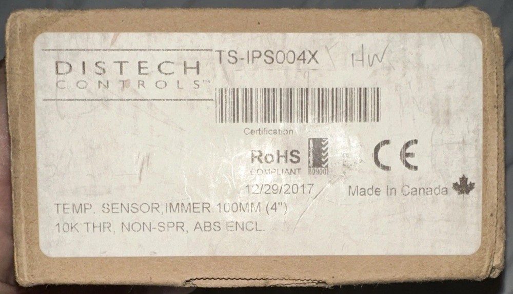 New DisTech Controls TS-IPS004X Temperature Sensor