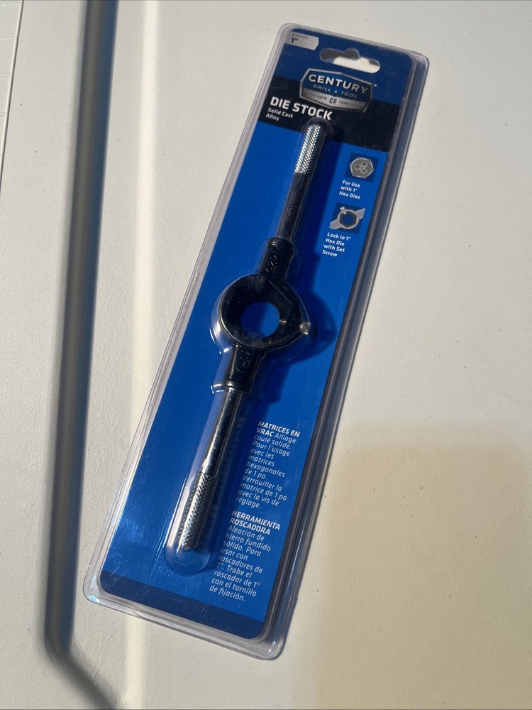 Century Drill & Tool 2-Piece 1" Solid Die Stock Set