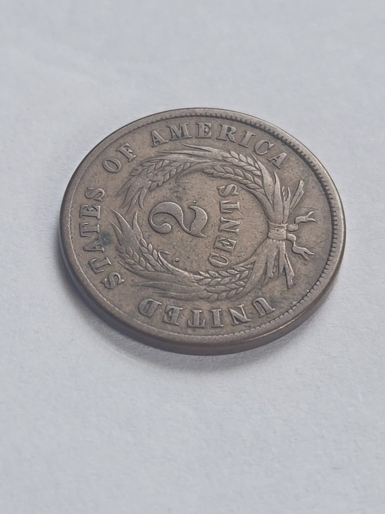 1865 Two Cent Piece Very Fine VF #1501