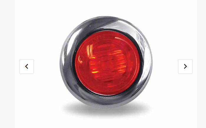 3/4″ Red Marker Round LED Light – 3 Diodes