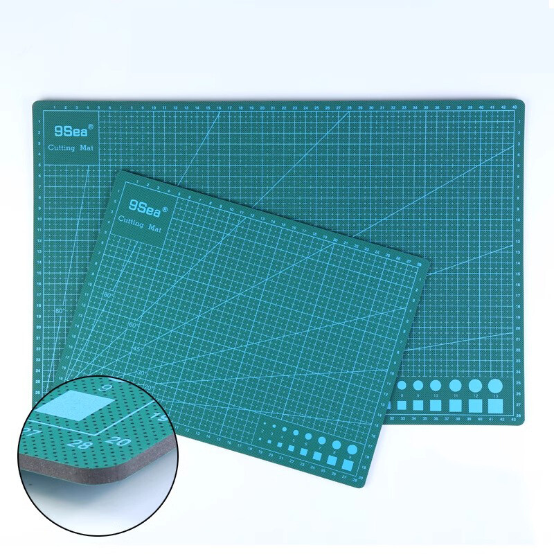 A4 30*22cm PVC Rectangular Cutting Mat Grid Line Tool Plastic Patchwork Cut Pad