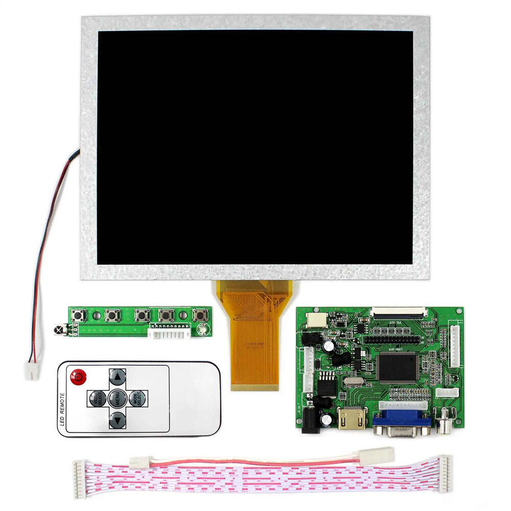 VGA 2AV LCD Controller Board kit with 8" EJ080NA-05A 800x600 panel Screen
