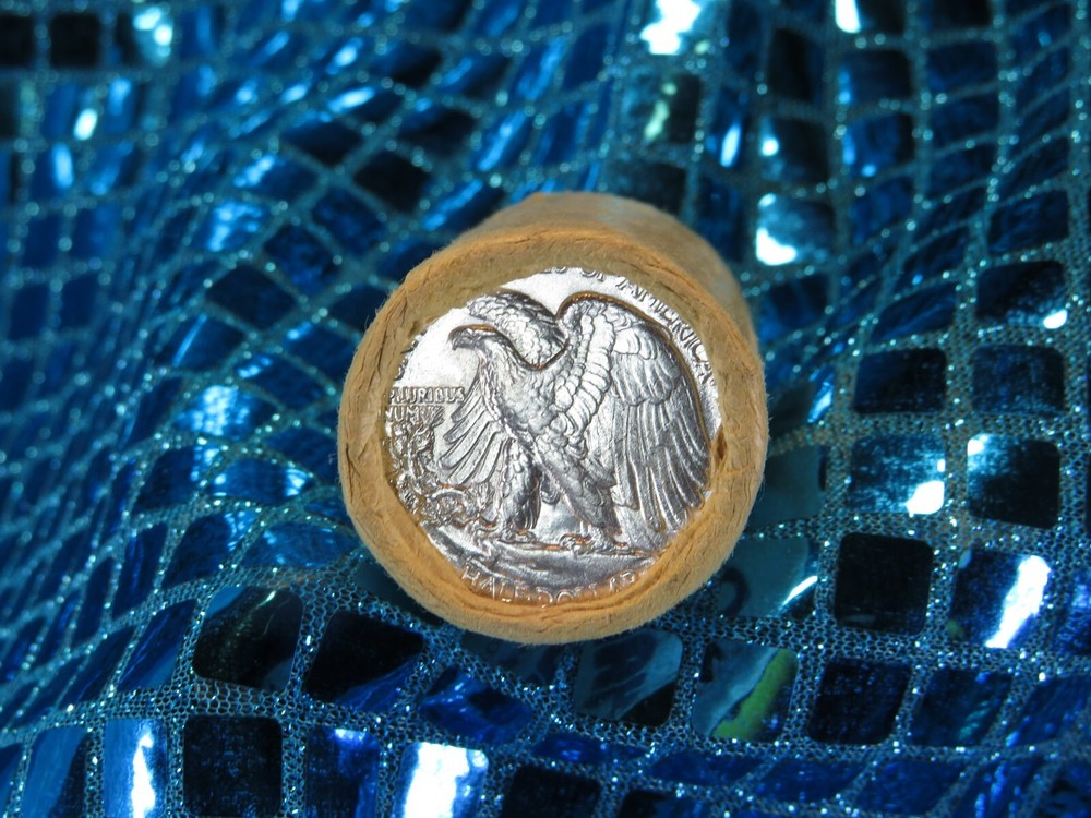 $10 ROLL HALF DOLLAR ROLL 1941 PROOF WALKER END / WALKER P END BIN HF10
