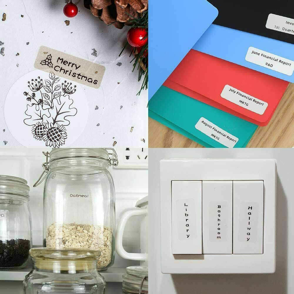 Phomemo D30 Label Maker Machine Mini Thermal Paper Sticker Printer with Tape US