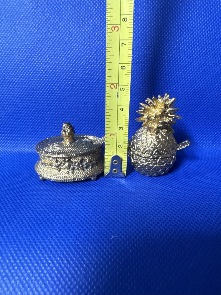 Miniature Trinket Boxes With Spoon Inside