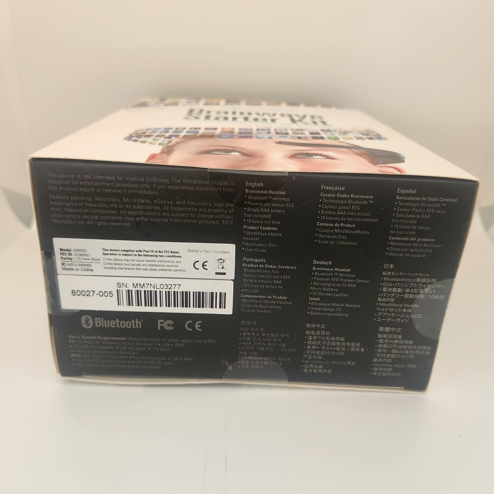 NEW NeuroSky Mindwave Mobile Brainwave Starter Kit For Windows & Mac