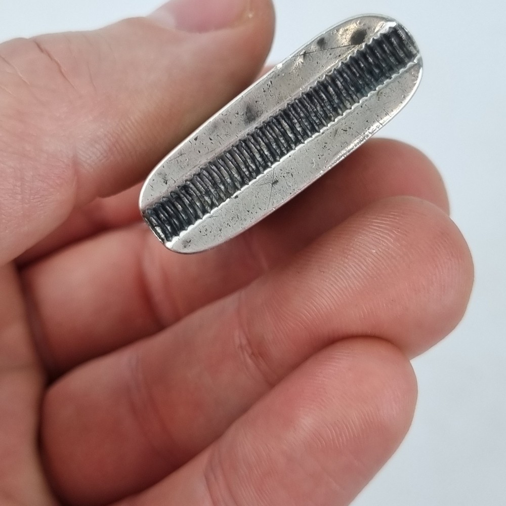 Antique Solid Silver Vesta Case With Inscription Birmingham 1892