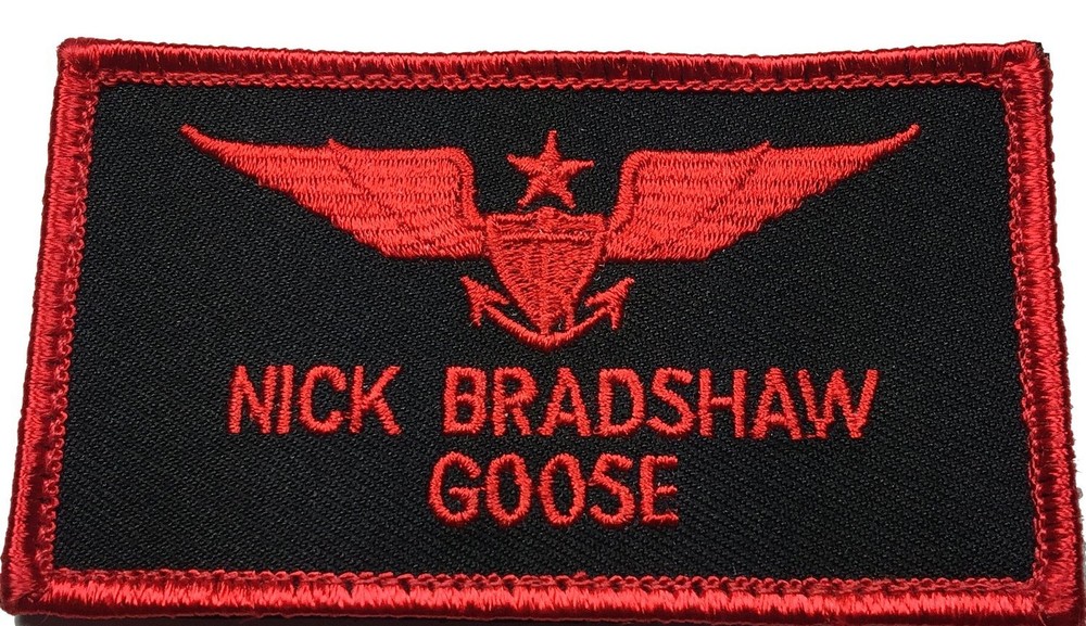 GOOSE NAME TAG 3.5 INCH IRON ON PATCH