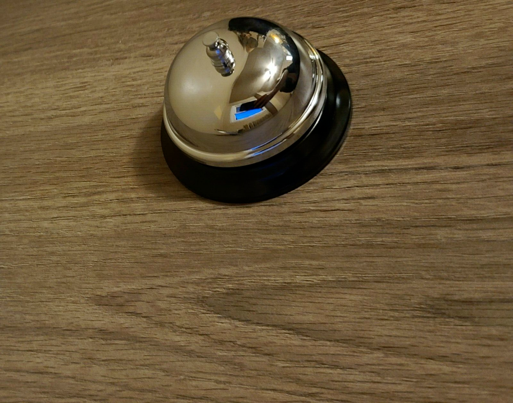 New W.T. Rogers Ringing Counter Call Bell