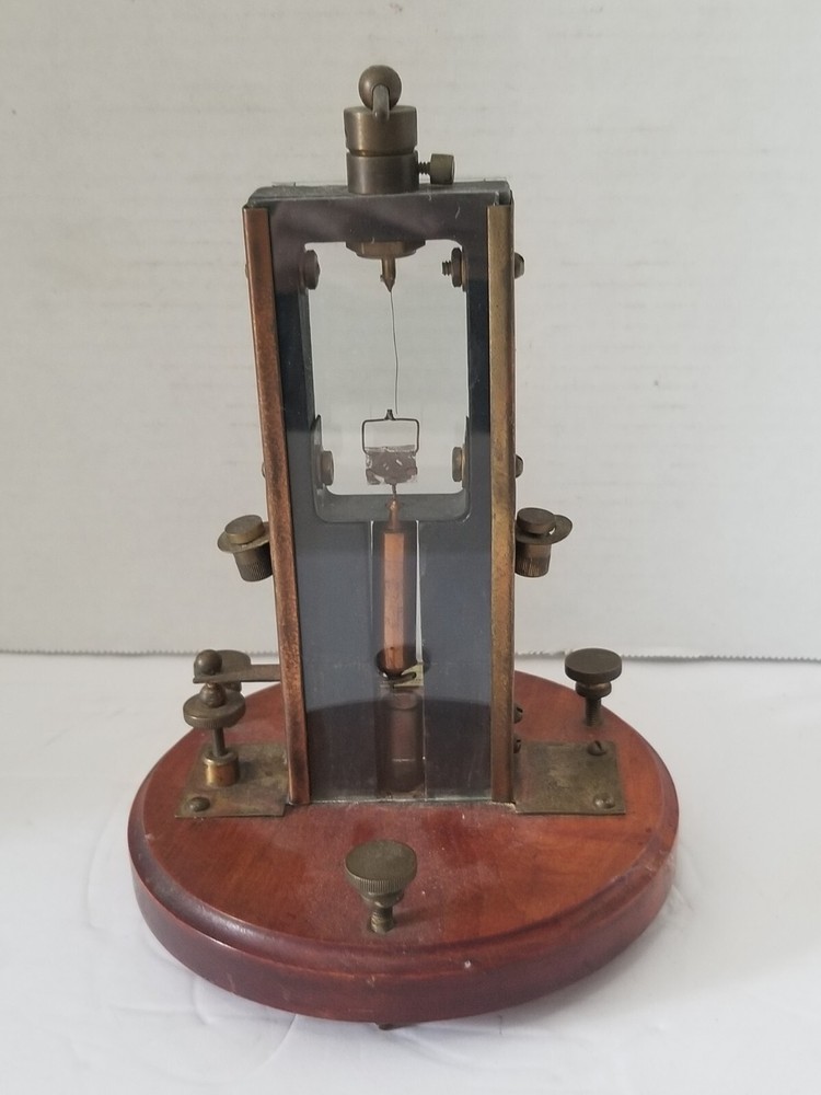 Antique Measuring Instrument L.E. Knott Apparatus Co. Galvanometer