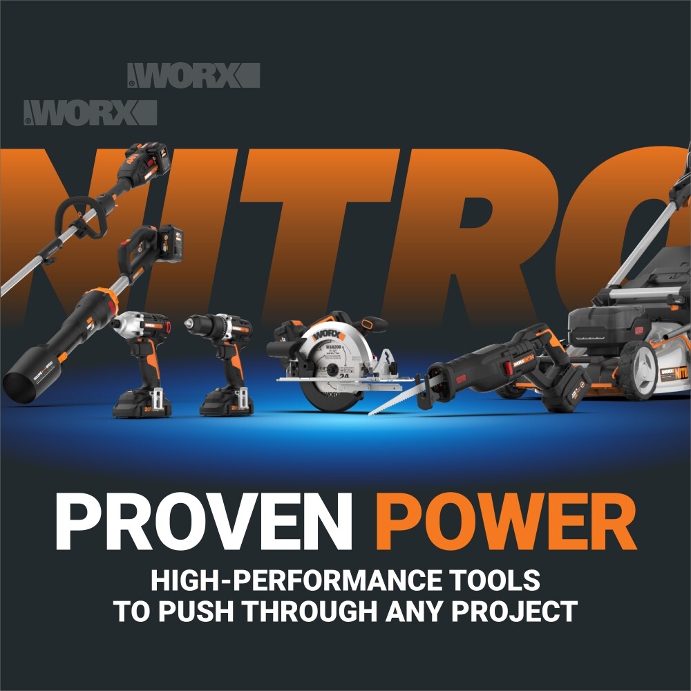 WG185 Worx Nitro 40V 15” Cordless String Trimmer 4.0Ah Power Share -SR