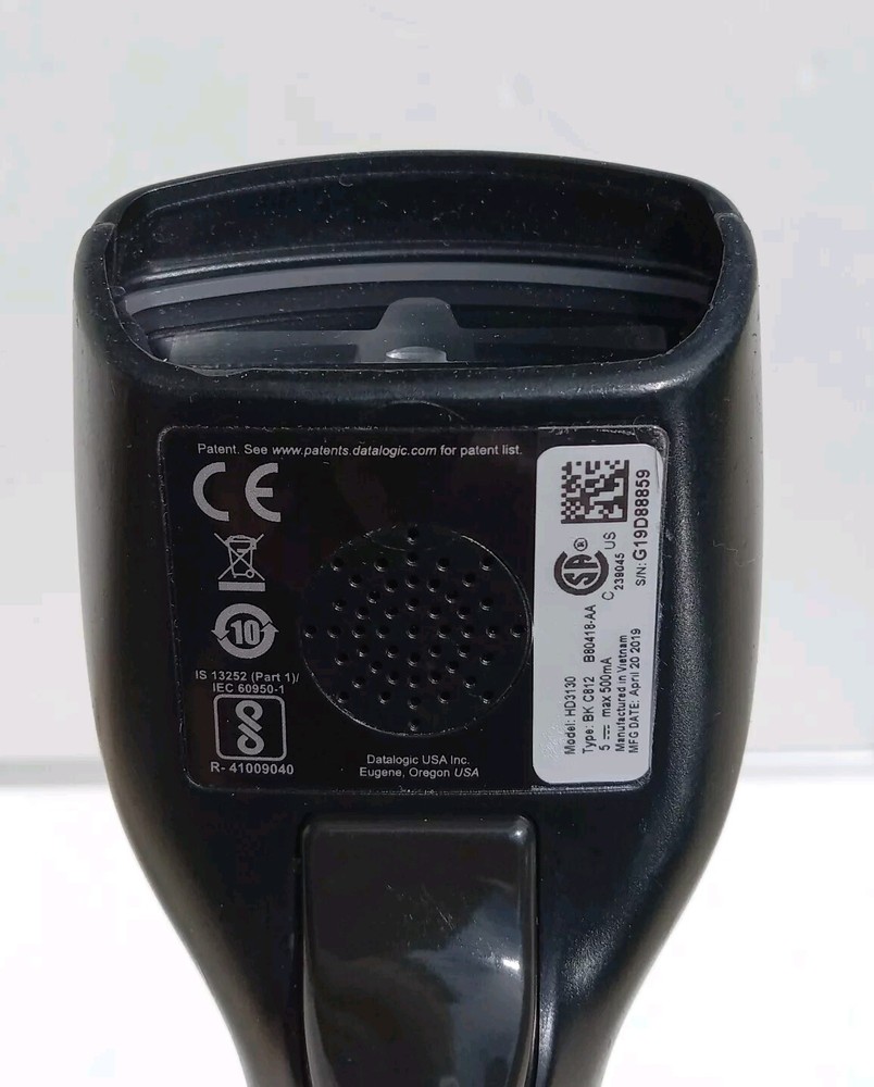 Datalogic Wired USB HD 3130 Barcode Scanner, Pre-owned