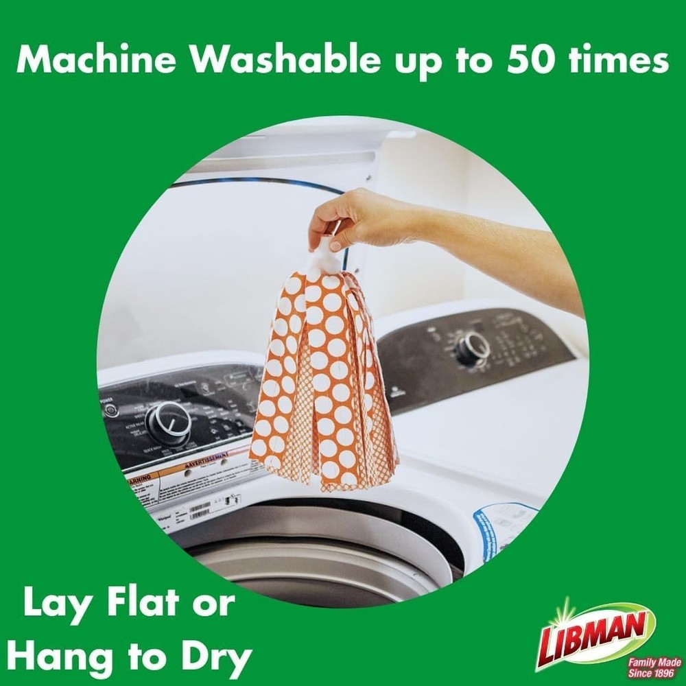 Libman Wonder Mop Head Replacement | Absorbent Microfiber | Self Wringing | B...