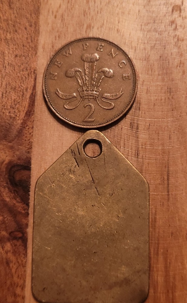 HATFIELD Colliery Pit Check Tally - marked HATFIELD D D1314 Coal