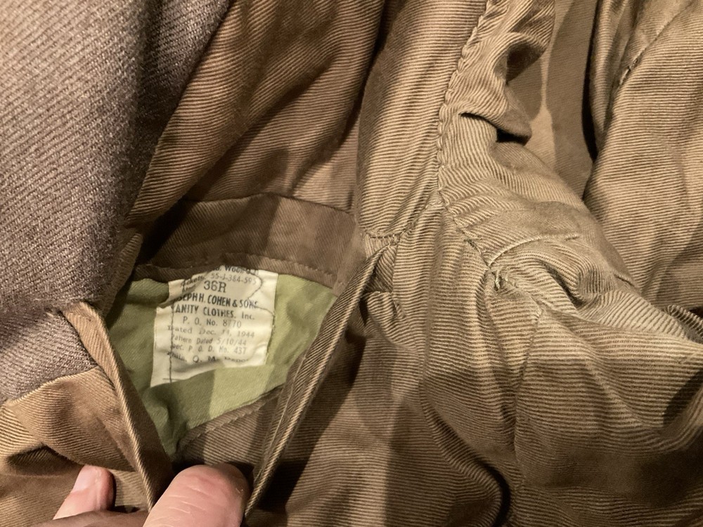 ORIGINAL WWII US 66TH DIVISION IKE JACKET UNIFORM